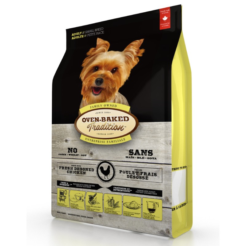 Сухий корм для дорослих собак малих порід з куркою Oven-Baked Tradition Dog