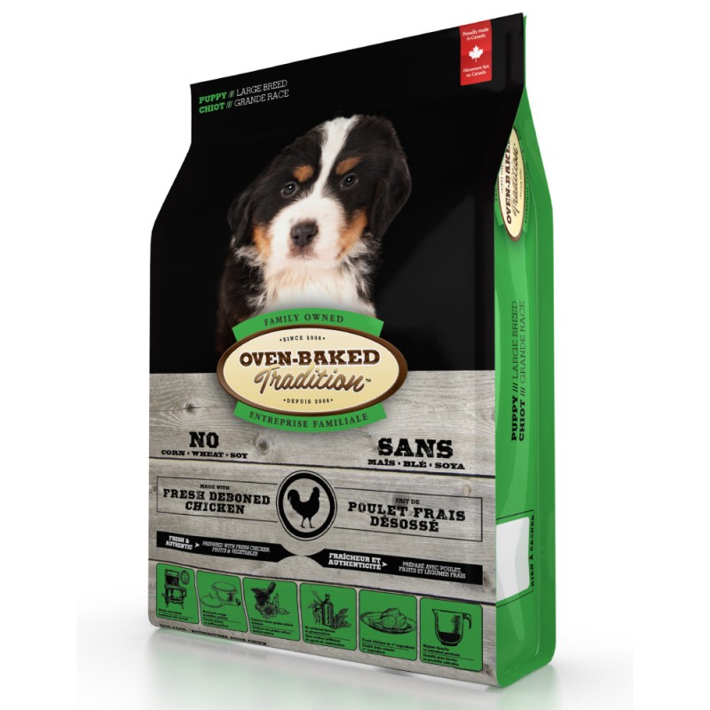 Oven-Baked Tradition Puppy Large Breed Сухий корм для цуценят великих порід з куркою