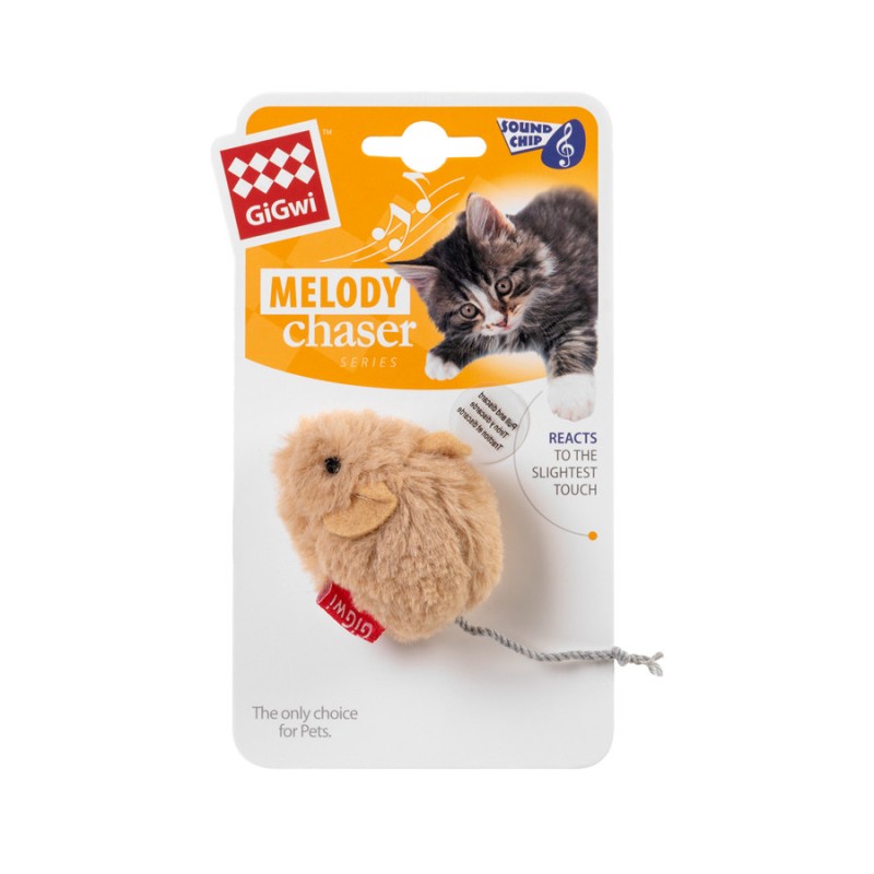 GiGwi Melody Chaser Іграшка для котів Мишка зі звуковим чіпом