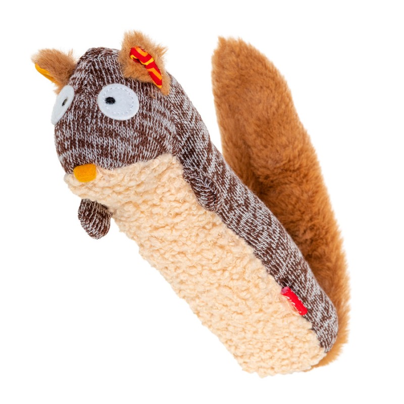 GiGwi Plush Іграшка для собак Білка з пищалкою