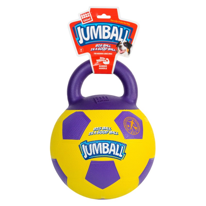 GiGwi Ball Іграшка для собак М'яч футбольний з ручкою гумовий