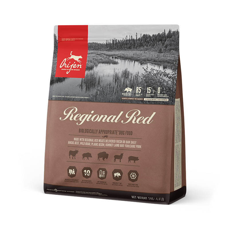 Orijen Regional Red Dog Сухий корм для собак усіх порід із червоних видів м'яса