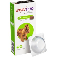 Bravecto Бравекто Таблетки від бліх та кліщів для собак вагою від 10 до 20 кг