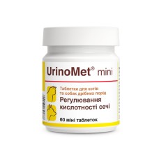Dolfos UrinoMet Mini Долфос УріноМет Міні Регулятор кислотності сечі у собак малих порід та кішок