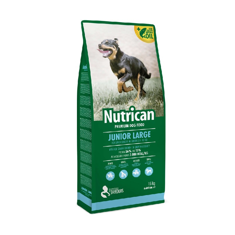 Nutrican Junior Large Dog Сухий корм для цуценят великих порід з куркою