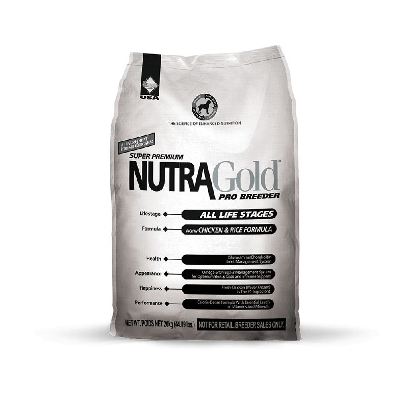 Nutra Gold Pro Breeder Сухий корм для собак на всіх стадіях життя з куркою