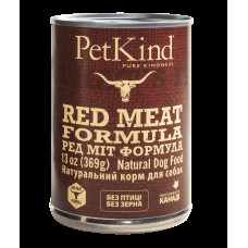 PetKind Red Meat Formula Беззернові консерви для собак з яловичиною, рубцем та ягням