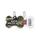 Collar Waudog Smart ID Адреса для собак і котів персоналізований з QR паспортом, малюнок Камо зелений