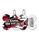 Collar Waudog Smart ID Адреса для собак і котів персоналізований з QR паспортом, малюнок Камо сірий