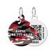 Collar Waudog Smart ID Адреса для собак і котів персоналізований з QR паспортом, малюнок Камо сірий