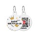 Collar Waudog Smart ID Адреса для собак і котів персоналізований з QR паспортом, малюнок Корони