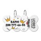 Collar Waudog Smart ID Адреса для собак і котів персоналізований з QR паспортом, малюнок Корони