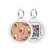 Collar Waudog Smart ID Адреса з QR-кодом металевий з малюнком Авокадо 2