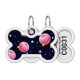 Collar Waudog Smart ID Адреса з QR-кодом металевий з малюнком Всесвіт пончиків