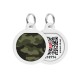 Collar Waudog Smart ID Адреса з QR-кодом металевий з малюнком Камо зелений