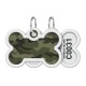 Collar Waudog Smart ID Адреса з QR-кодом металевий з малюнком Камо зелений