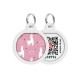 Collar Waudog Smart ID Адреса з QR-кодом металевий з малюнком Лами