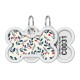 Collar Waudog Smart ID Адреса з QR-кодом металевий з малюнком Рослини