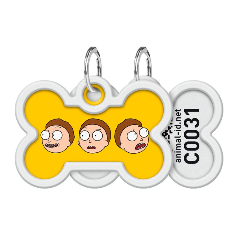Collar Waudog Smart ID Адреса з QR-кодом металевий з малюнком Рік і Морті 2