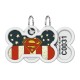 Collar Waudog Smart ID Адреса з QR-кодом металевий з малюнком Супермен Америка