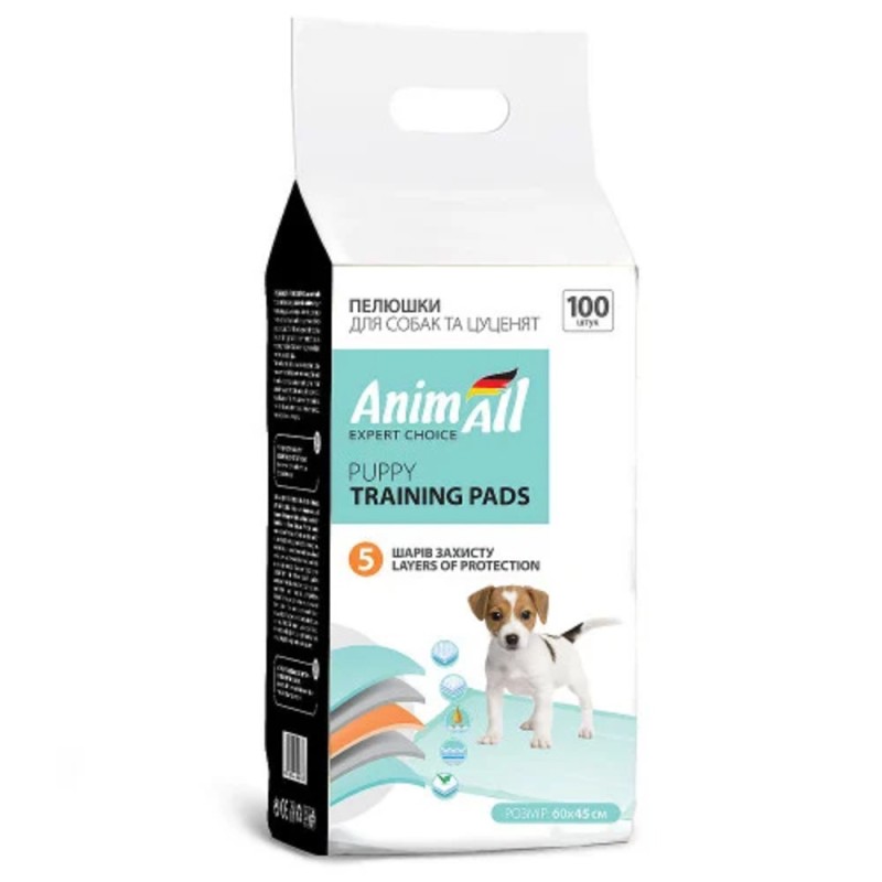 AnimAll Puppy Training Pads Пелюшки для собак і цуценят 60х45 см