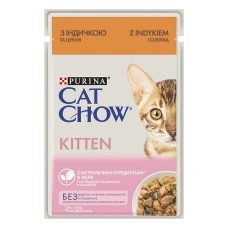 Cat Chow Kitten Консерви для кошенят з індичкою та цукіні в желе