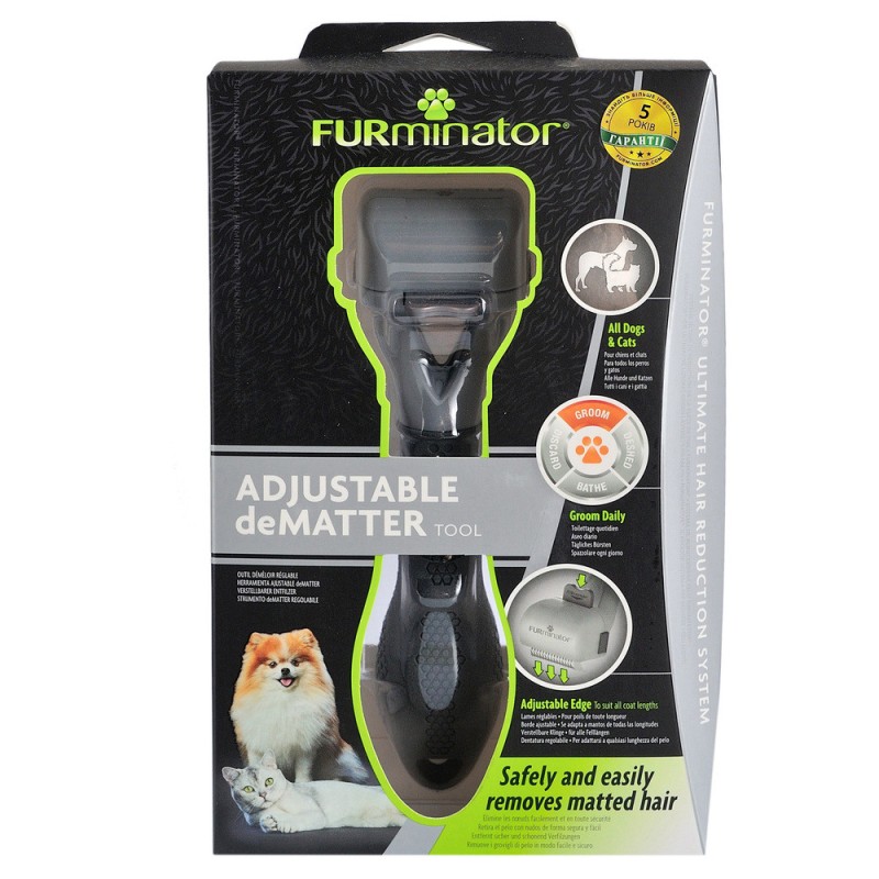 FURminator Колтуноріз регульований для котів та собак