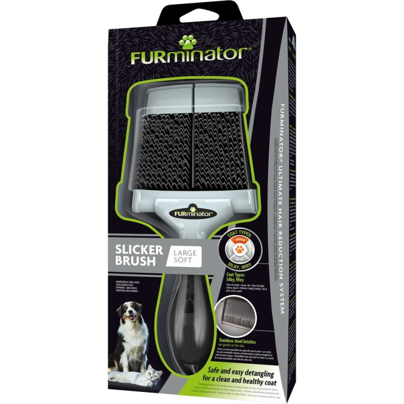 FURminator Пуходірка щітка м'яка для котів та собак
