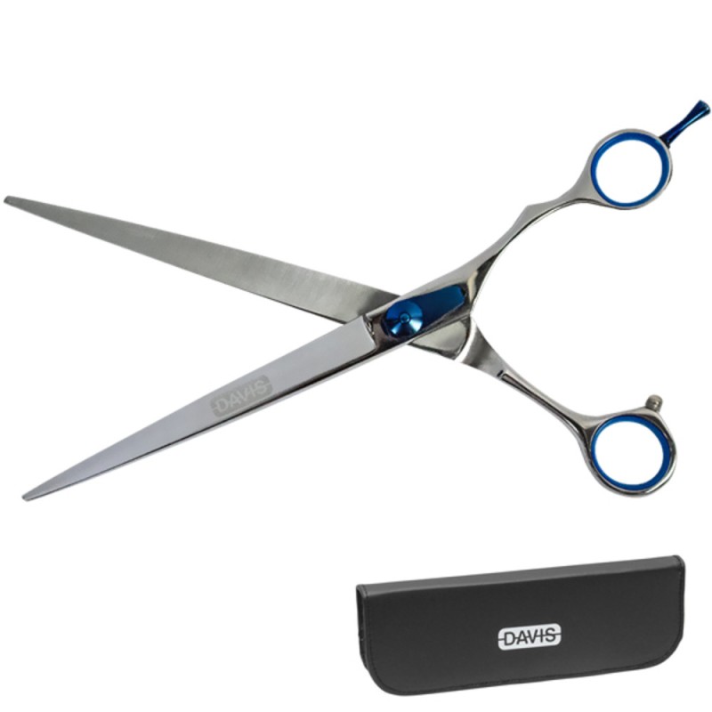 Davis Extreme Edge Blue Straight Прямі ножиці для стрижки собак
