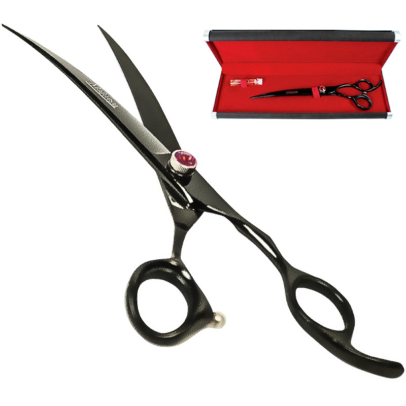Davis Majutsu Titanium Curved Ножиці вигнуті для стрижки собак