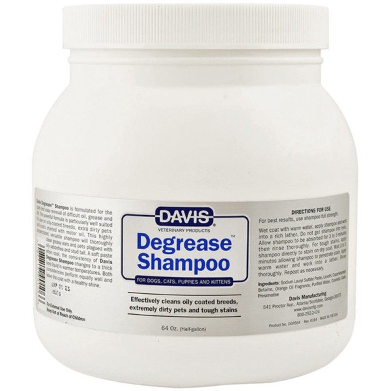 Davis Degrease Shampoo Шампунь знежирюючий для котів та собак