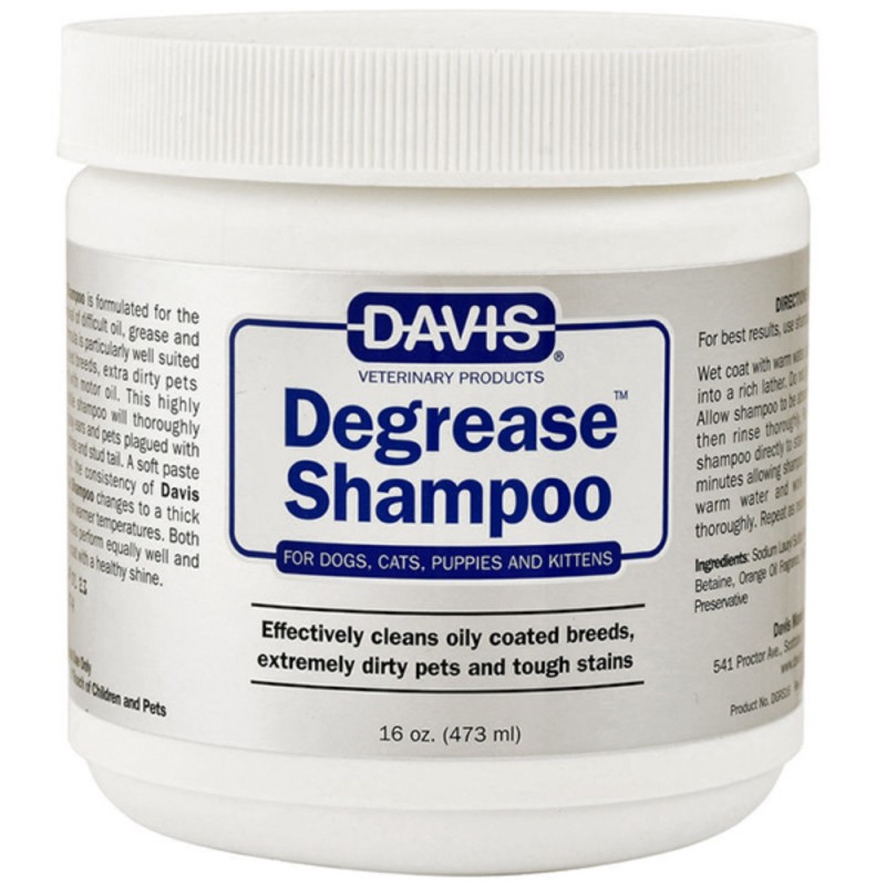 Davis Degrease Shampoo Шампунь знежирюючий для котів та собак