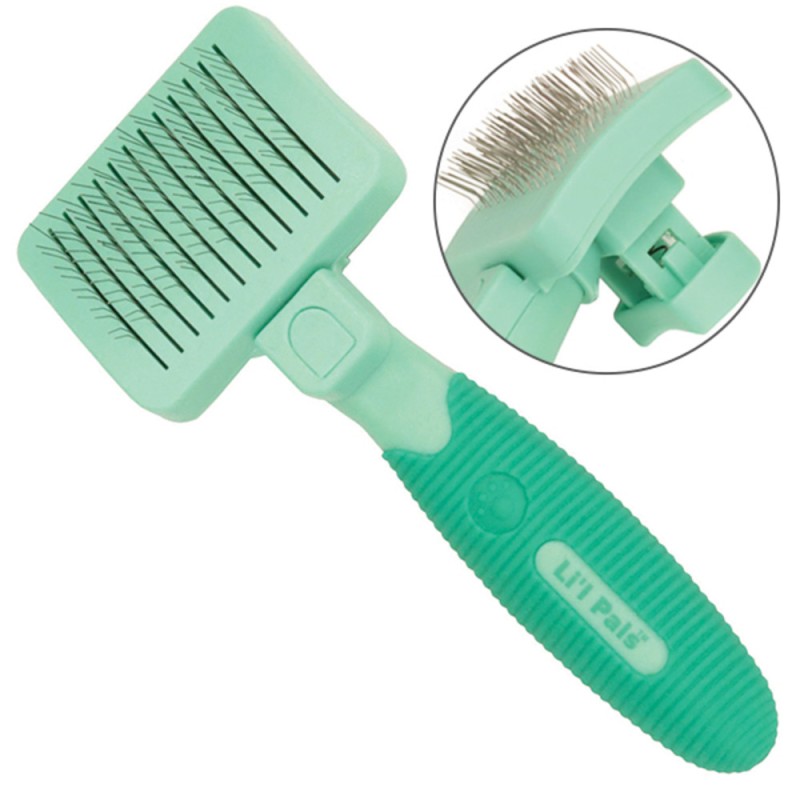 Safari Li`l Pals Self-Cleaning Slicker Пуходірка з самоочищенням для цуценят та собак дрібних порід
