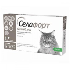 Selafort Селафорт Спот-он Краплі на холку від бліх та кліщів для кішок від 7,6 до 10 кг