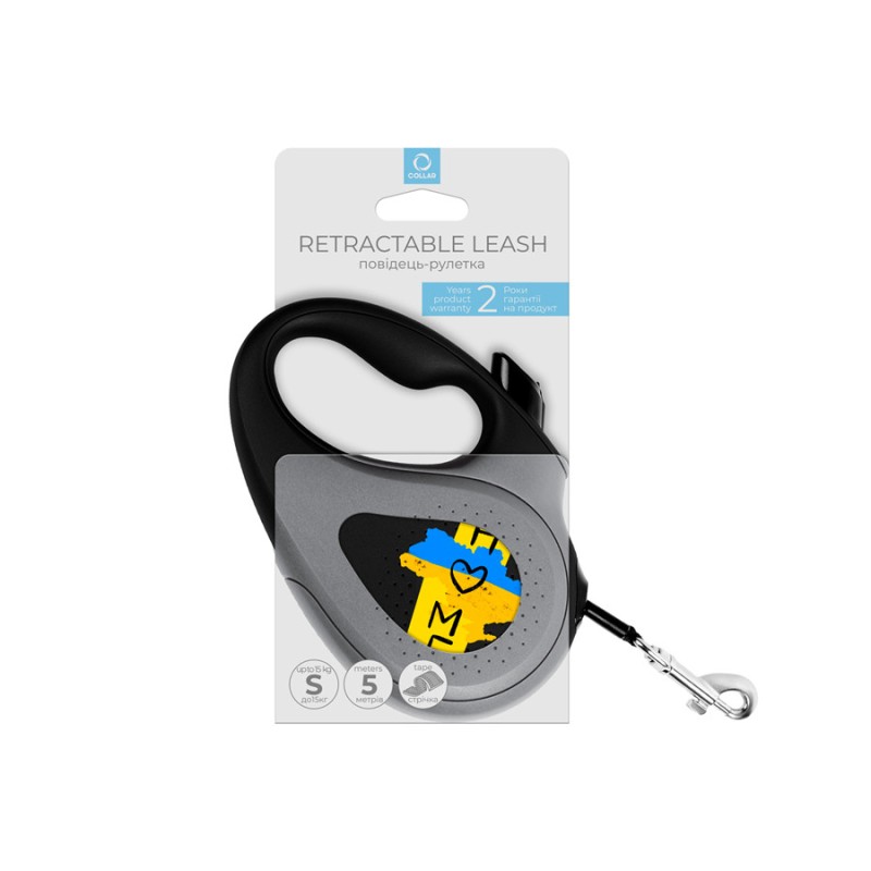 Collar WAUDOG Roulette Leash Повідець-рулетка для собак з малюнком