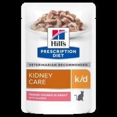 Hills Prescription Diet Feline k/d Kidney Care Консерви для кішок при нирковій недостатності з лососем