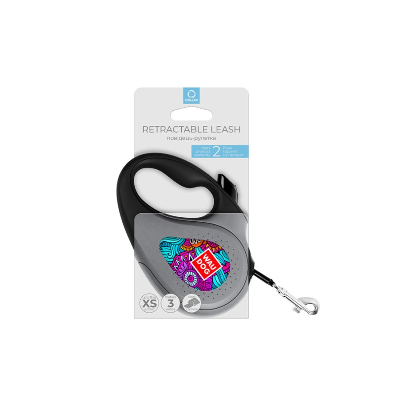 Collar WAUDOG Roulette Leash Повідець-рулетка для собак з малюнком Літо
