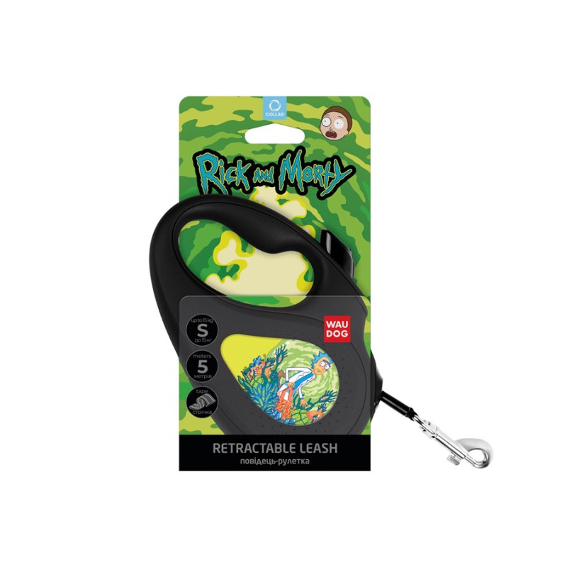 Collar WAUDOG Roulette Leash Повідець-рулетка для собак з малюнком Рік та Морті 2