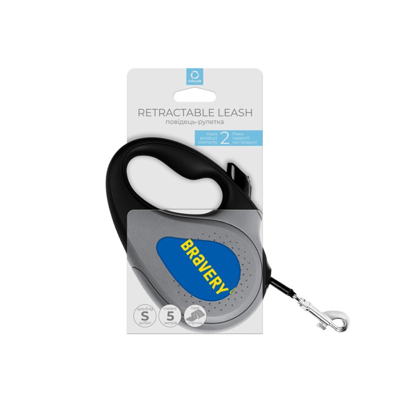 Collar WAUDOG Roulette Leash Повідець-рулетка для собак з малюнком Сміливість