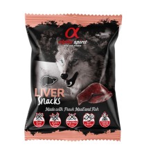 Alpha Spirit DOG Snacks Liver Напіввологі ласощі для собак кубики з печінкою