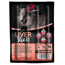 Alpha Spirit DOG Sticks Liver Напіввологі ласощі для собак палички з печінкою