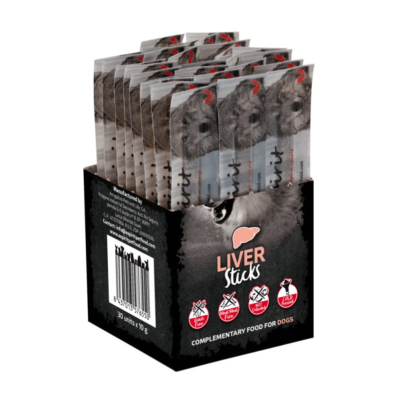 Alpha Spirit DOG Sticks Liver Напіввологі ласощі для собак палички з печінкою