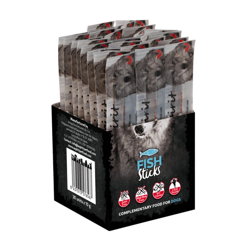 Alpha Spirit DOG Sticks Fish Напіввологі ласощі для собак палички з рибою