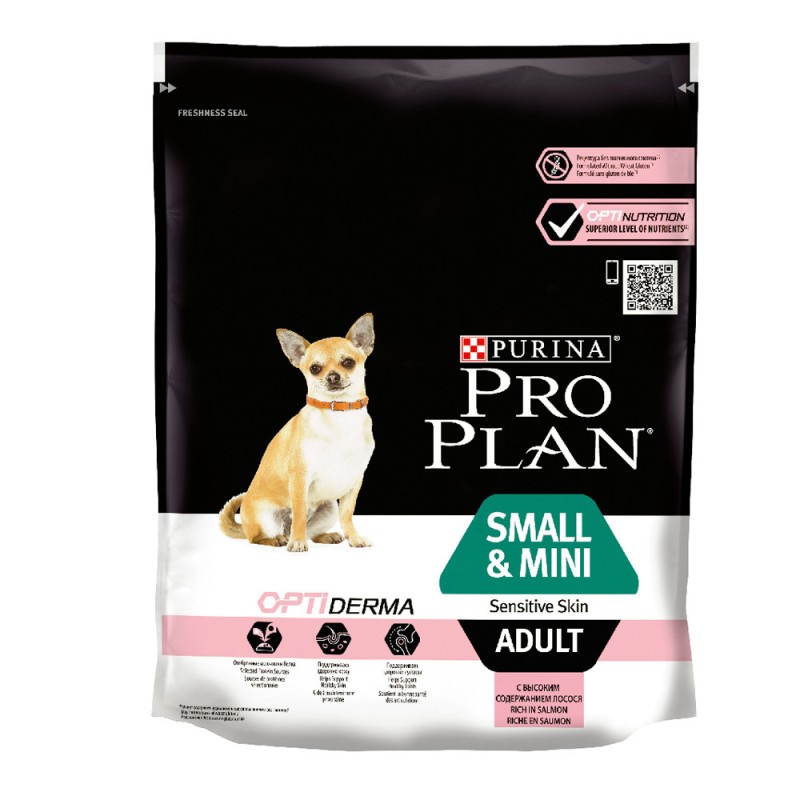 Pro Plan Small & Mini Sensitive Skin Adult Сухий корм для собак дрібних порід з лососем