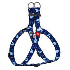 Collar Waudog Nylon Шлея для собак нейлонова з QR паспортом пластикова пряжка-фастекс Супермен 1