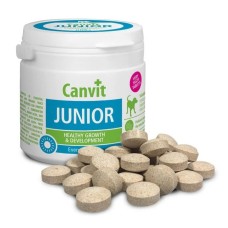 Canvit Junior Dog Харчова вітамінна добавка для здорового росту та розвитку цуценят та молодих собак