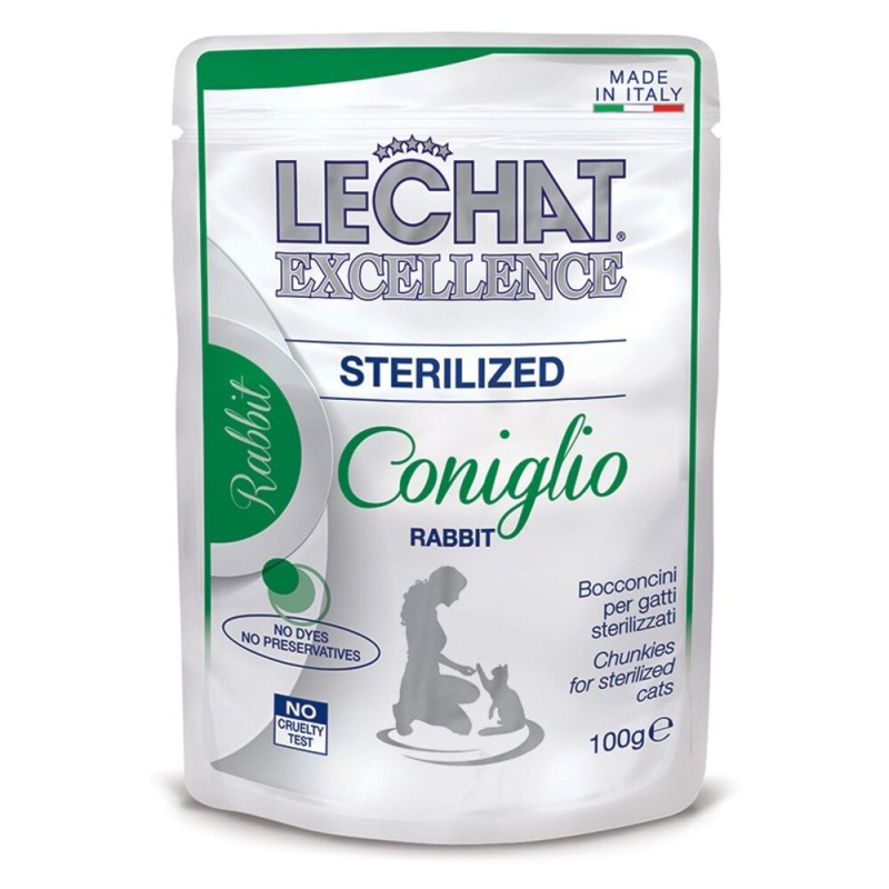 Monge Lechat Excellence Cat Wet Sterilised Консерви для стерилізованих кішок із кроликом