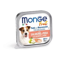 Monge Dog Wet Fruit Консерви для собак ніжний паштет з лососем та грушею