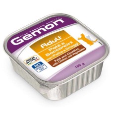 Gemon Adult Cat Консерви для дорослих кішок паштет з куркою та овочами