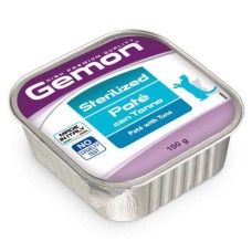 Gemon Adult Sterilized Cat Консерви для дорослих стерилізованих котів паштет з тунцем